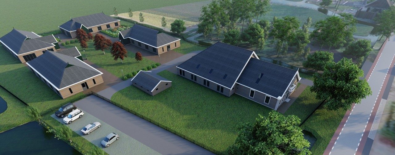 Ontwerp van de gebouwen en buitenruimte van Het Grosthuis