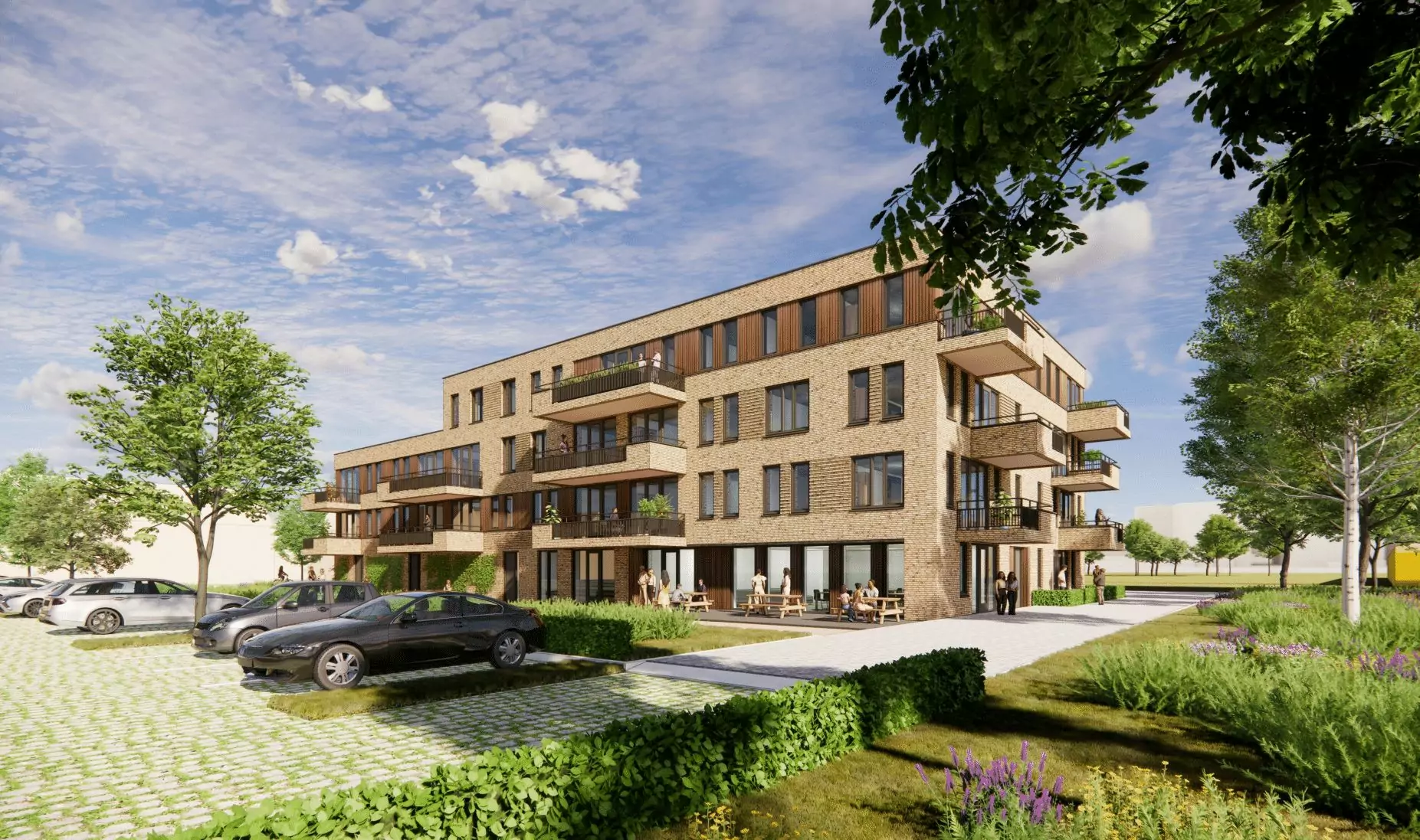 Voorlopig ontwerp van Appartementengebouw Krokus in Limmen
