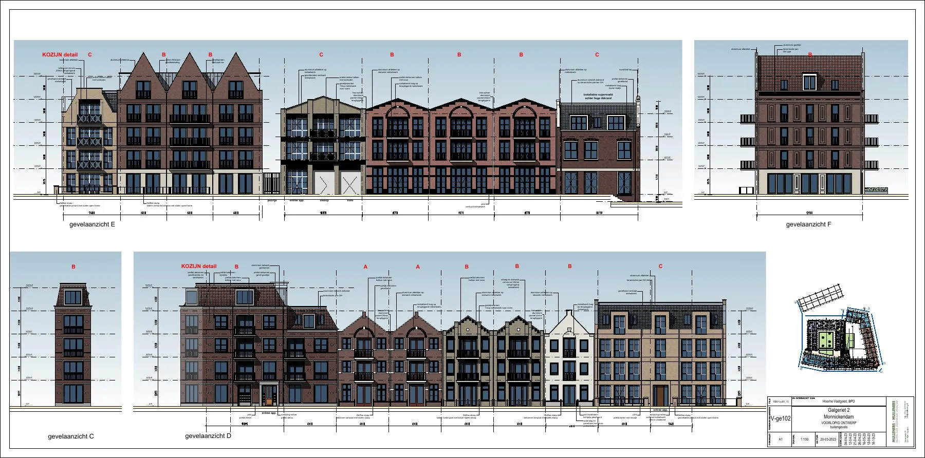 Aanvullende geveltekeningen van Galgeriet 2 in Monnickendam