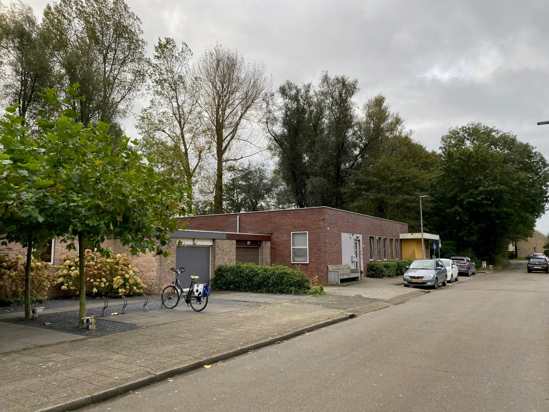 Straatbeeld van de oude situatie vóór de nieuwbouw