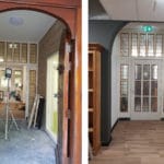 Gang glas in lood ramen - begane grond St. Josephhuis Heemskerk